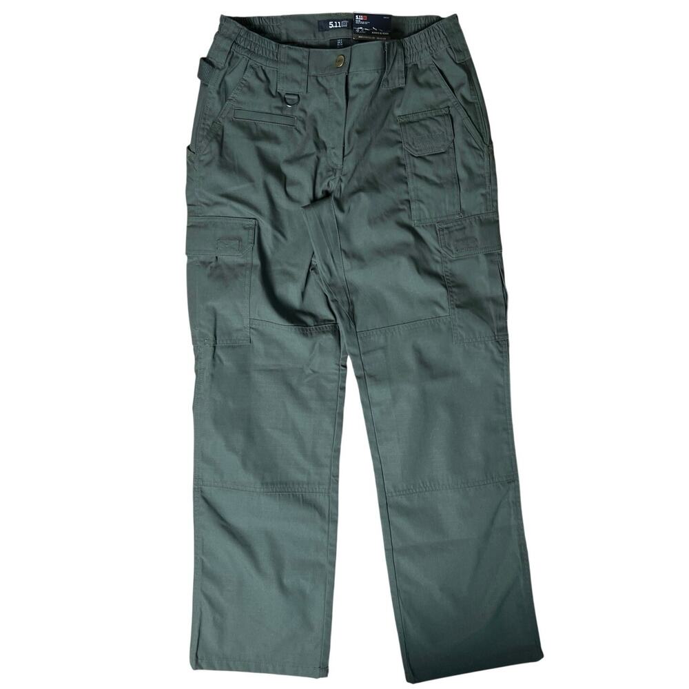 5.11 Tactical Women Regular Cargo Pants Tundra Green Ripstop Utility Size 4